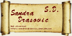 Sandra Drašović vizit kartica